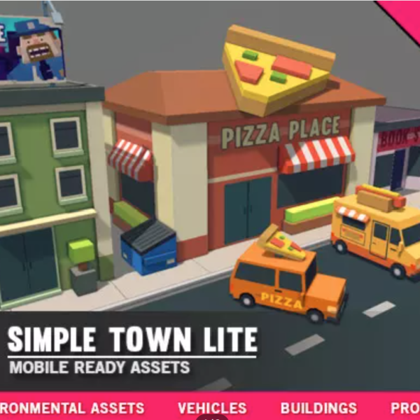 Simple Town Lite – Cartoon Assets: Free Unity Asset of the&nbsp;Day