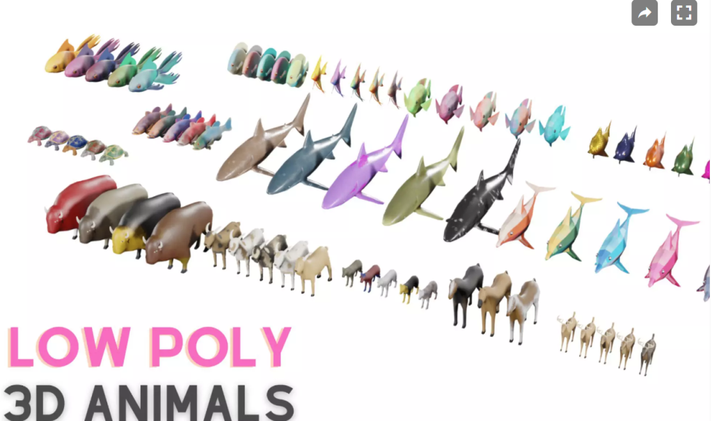 Low Poly Animals 3D Assets: Free Unity Asset for Game Development